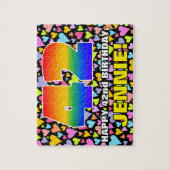 42e verjaardag — Fun, liefhebbende harteschepen +  Legpuzzel (Verticaal)