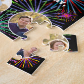 42e verjaardag: Fun Rainbow #, aangepaste naam + f Legpuzzel (Zijkant)