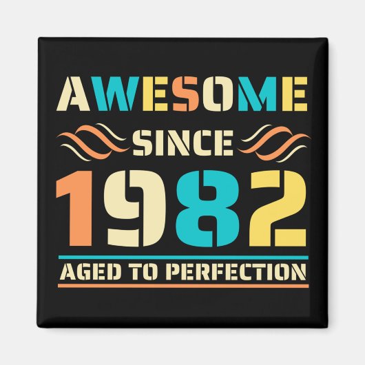 42e verjaardag Geweldige sinds 1982 Magneet (Voorkant)