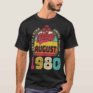  42e verjaardag Geweldige sinds augustus 1980 EP T-shirt