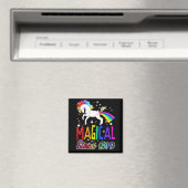 42e verjaardag Magical Farting Unicorn Rainbow 197 Magneet (Insitu (Vaatwasser))