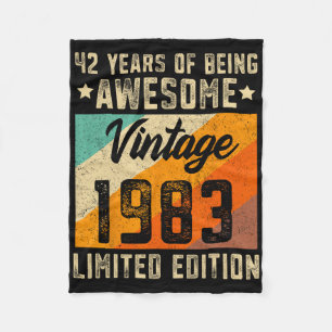 42e verjaardag Mannen 42 jaar oude vrouwen 1983 Li Fleece Deken