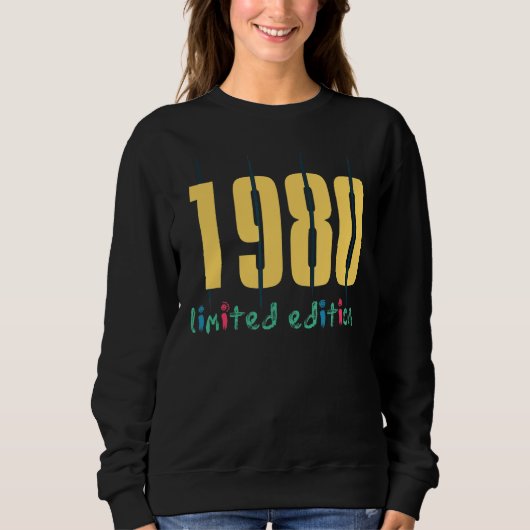 42e verjaardag Mannen dames 42 jaar 1980 1 Trui (Voorkant)