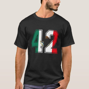 42e verjaardag Mexicaan 42 jaar oud nummer 42 Mexi T-shirt
