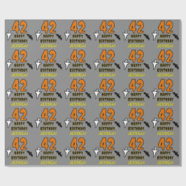 42e verjaardag: Spooky Halloween thema, aangepaste Cadeaupapier