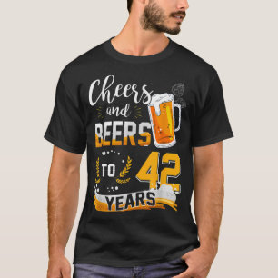 42e verjaardag van de geboorte van kaas en bier to t-shirt
