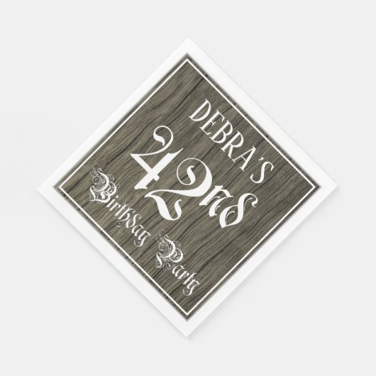 42e verjaardag van de partij — Fancy Manuscript, d Servet (Hoek)