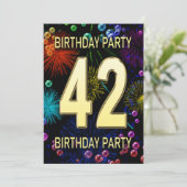 42e verjaardag van de uitnodigingen van het Vuurwe (Staand voorkant)