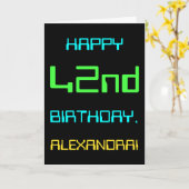 42e verjaardag van Fun Digital Computing Kaart (Gele Bloem)