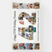 42e verjaardagsfeest Nummer 42 Fotocollage Spandoek (Verticaal)