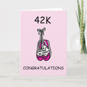 42K Marathon Gefeliciteerd met je Vrouw. Kaart