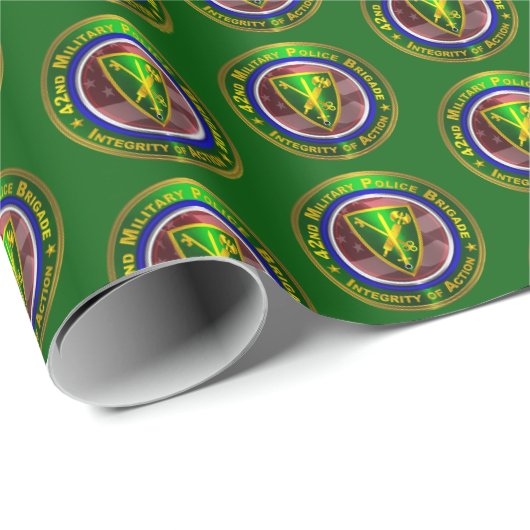 42nd MP Military Police Brigade Cadeaupapier (Rol Hoek)