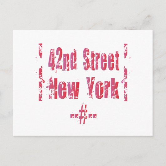 42nd straat. briefkaart (Voorkant)