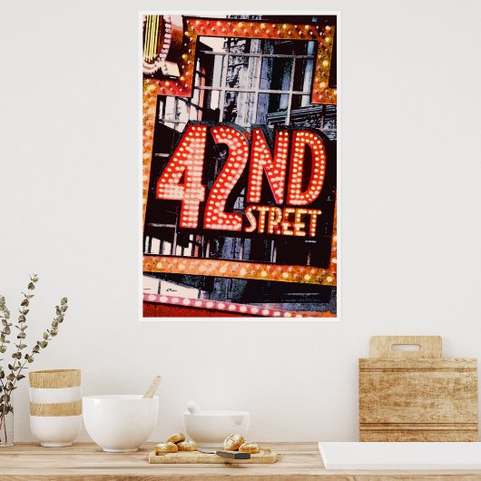 42nd Street, hedendaags poster (Keuken)