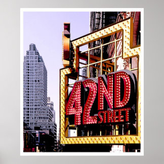 42nd Street, NYC-poster Poster
