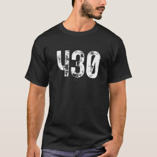 430 Area Code Tyler TX Mobile Telephone Area Code T-shirt