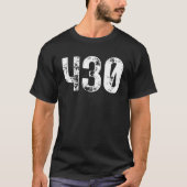 430 Area Code Tyler TX Mobile Telephone Area Code T-shirt (Voorkant)