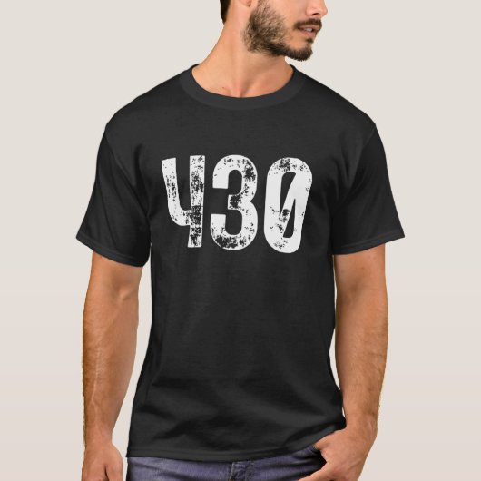 430 Netnummer Tyler TX Mobiel Telefoon Netnummer T-shirt (Voorkant)