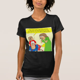 434 cartoon shirt met buttbarst