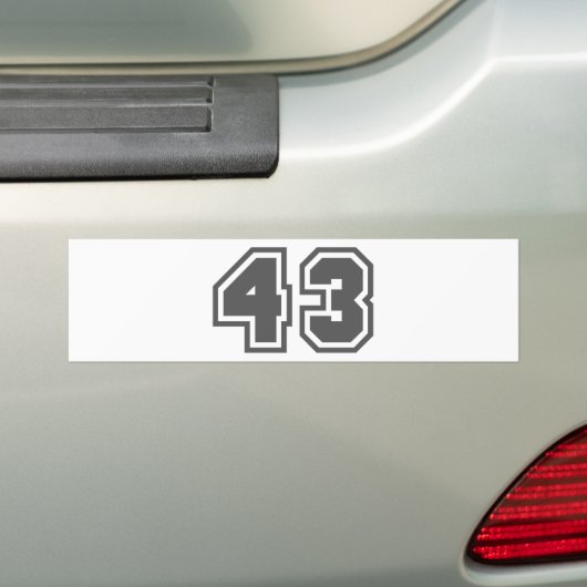 43 BUMPERSTICKER (Op auto)
