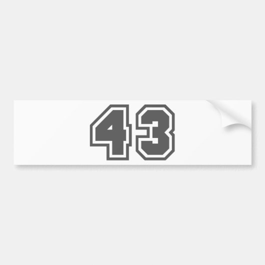 43 BUMPERSTICKER (Voorkant)