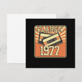 43 e Birthday Gift for Men and Women, geboren in 1 Kaart (Voorkant / Achterkant)