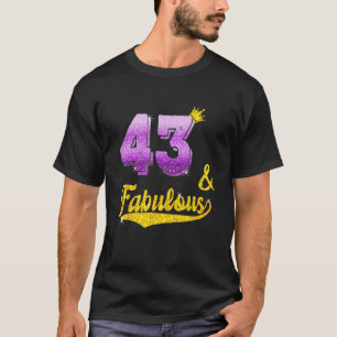 43 en fantastisch - 43 jaar oud Cadeau - 43ste ver T-shirt
