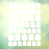 43 Ghosts Halloween White Ghouls Raamsticker (Vel 3)