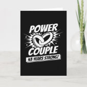 43 jaar Comic Super Power Couple 43e Jubileum Kaart (Voorkant)