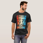 43 jaar Geweldige geboren in juni 1979 T-shirt (Voorkant volledig)