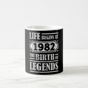 43 jaar oud 1982 Geboorte van de legende 43ste ver Koffiemok