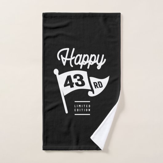 43 jaar oud - 43 jaar grappige cadeau handdoek (Handdoek)