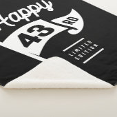 43 jaar oud - 43 jaar grappige cadeau sherpa deken (3/4)