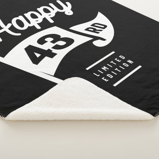 43 jaar oud - 43 jaar grappige cadeau sherpa deken