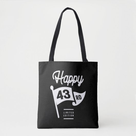 43 jaar oud - 43 jaar grappige cadeau tote bag (Voorkant)