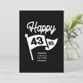 43 Jaar Oud - 43e Verjaardag Grappig Cadeau Kaart (Staand voorkant)