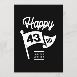 43 Jaar oud - 43e verjaardag Grappig Cadeau Kaart