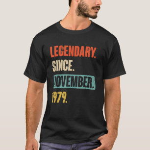 43 Jaar Oud 43e Verjaardag Legendary Sinds Novemb T-shirt