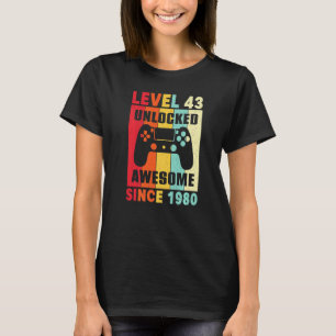 43 jaar oud Geweldige sinds 1980 Mannen 43e biljoe T-shirt