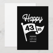 43 Jaar oud - Grappig 43e verjaardagscadeau Kaart (Voorkant / Achterkant)