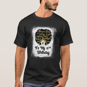 43 jaar oud leopard Melanin Girl Het is mijn verja T-shirt