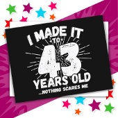 43 Jaar Oud Sarcastisch Meme Grappig 43e Verjaarda Briefkaart