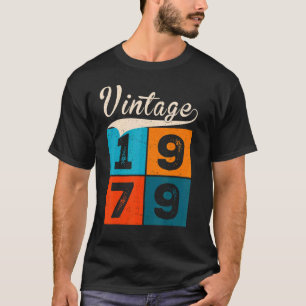 43 jaar oud voor mannen op de verjaardag van 1977 t-shirt