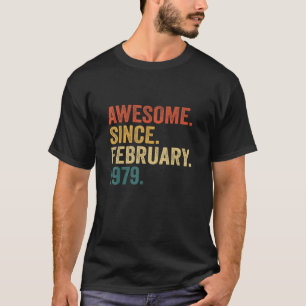 43 jaar oude 43e verjaardag Geweldige sinds 1 febr T-shirt