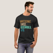 43 jaar oude 43e verjaardag Geweldige sinds decemb T-shirt (Voorkant volledig)
