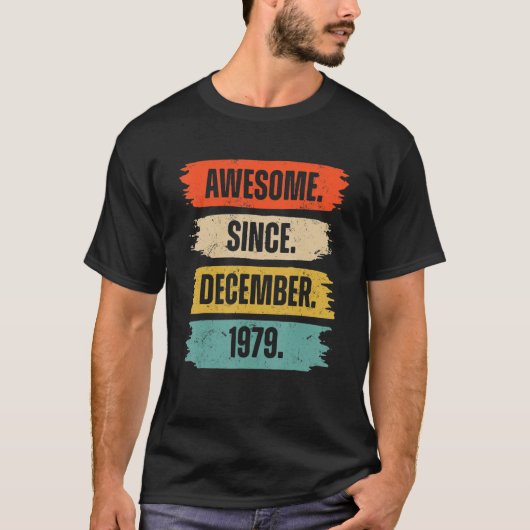 43 jaar oude 43e verjaardag Geweldige sinds decemb T-shirt (Voorkant)