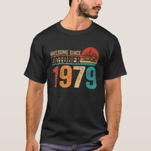 43 jaar oude 43e verjaardag Geweldige sinds oktobe T-shirt