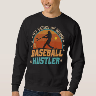 43 jaar oude Baseball Rookie Player 43rd Birthday Trui