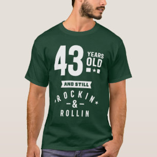 43 jaar oude cadeau   43e verjaardag van cadeauide t-shirt