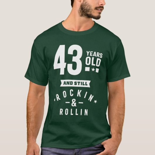 43 jaar oude cadeau | 43e verjaardag van cadeauide t-shirt (Voorkant)